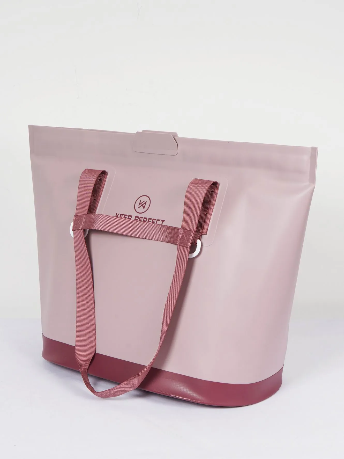 Custom printed waterproof beach tote dry bag with all-over campaign artwork