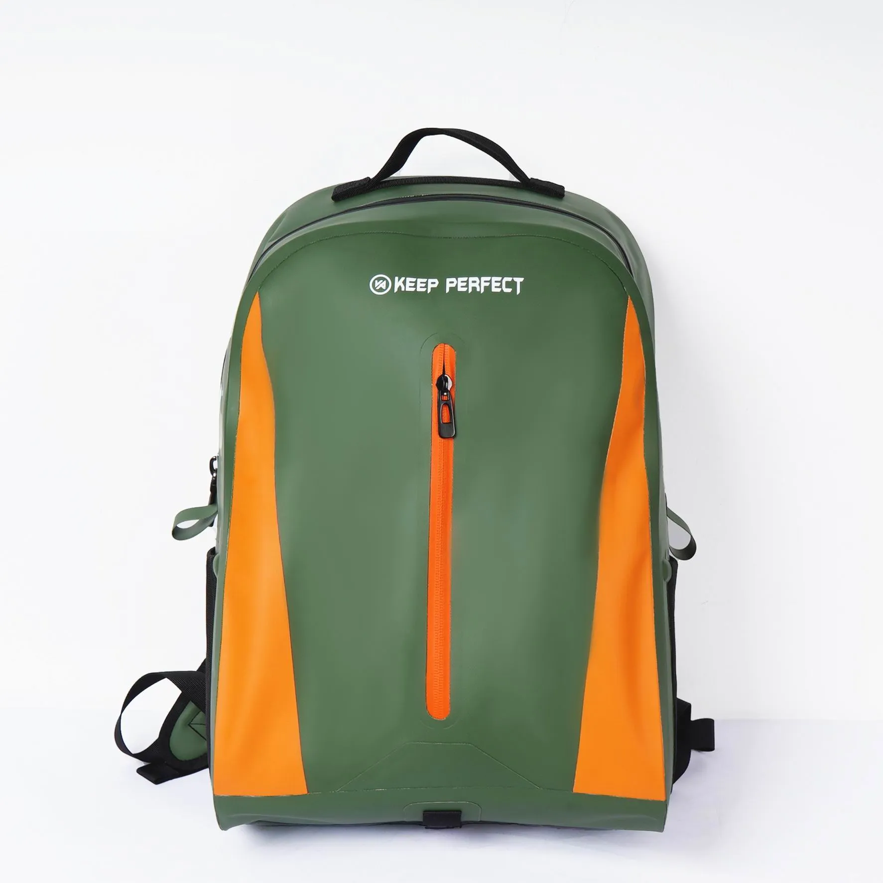 Waterproof bag production process for a welded custom backpack