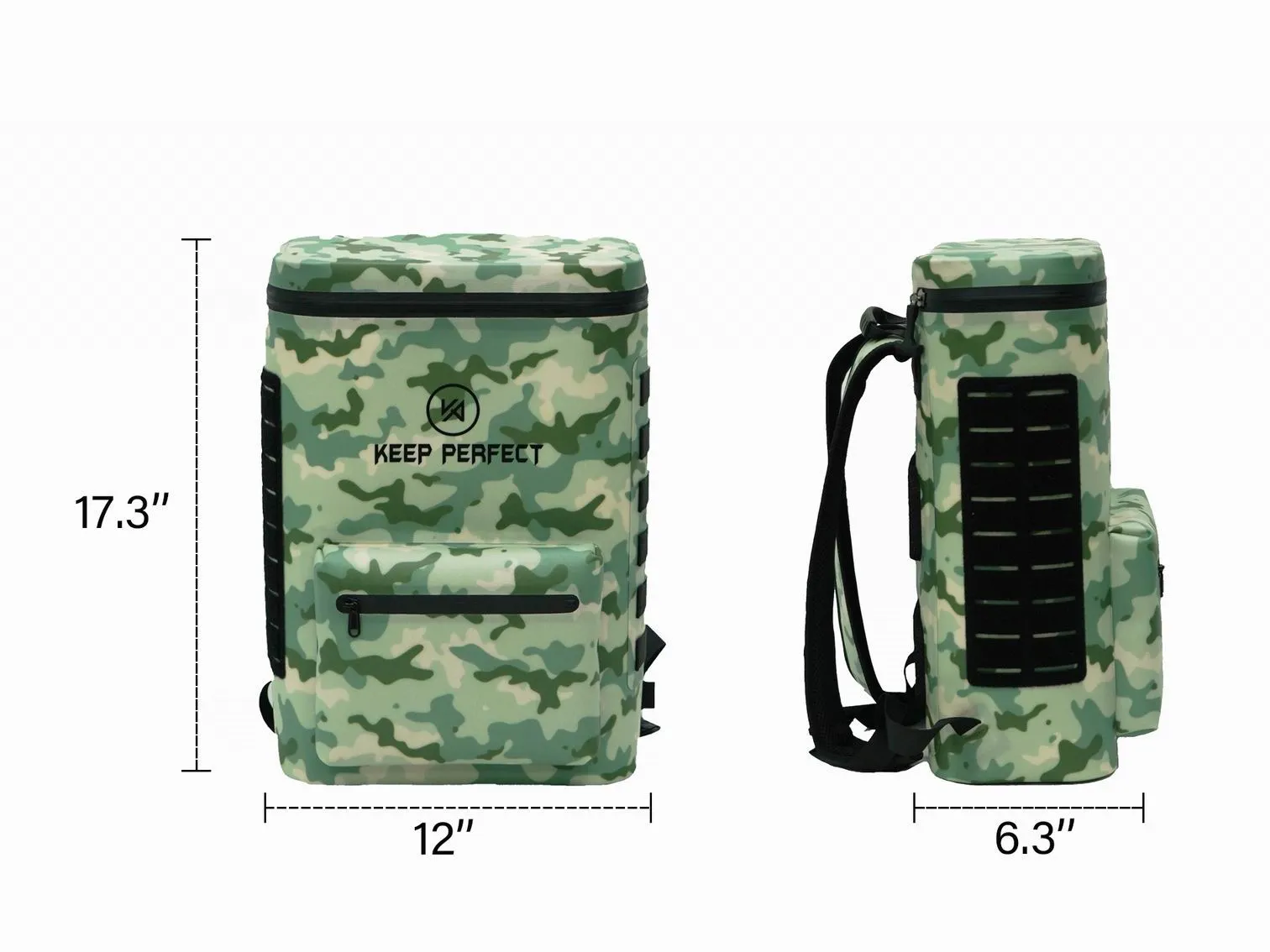 Cooler backpack shell material after accelerated ageing exposure