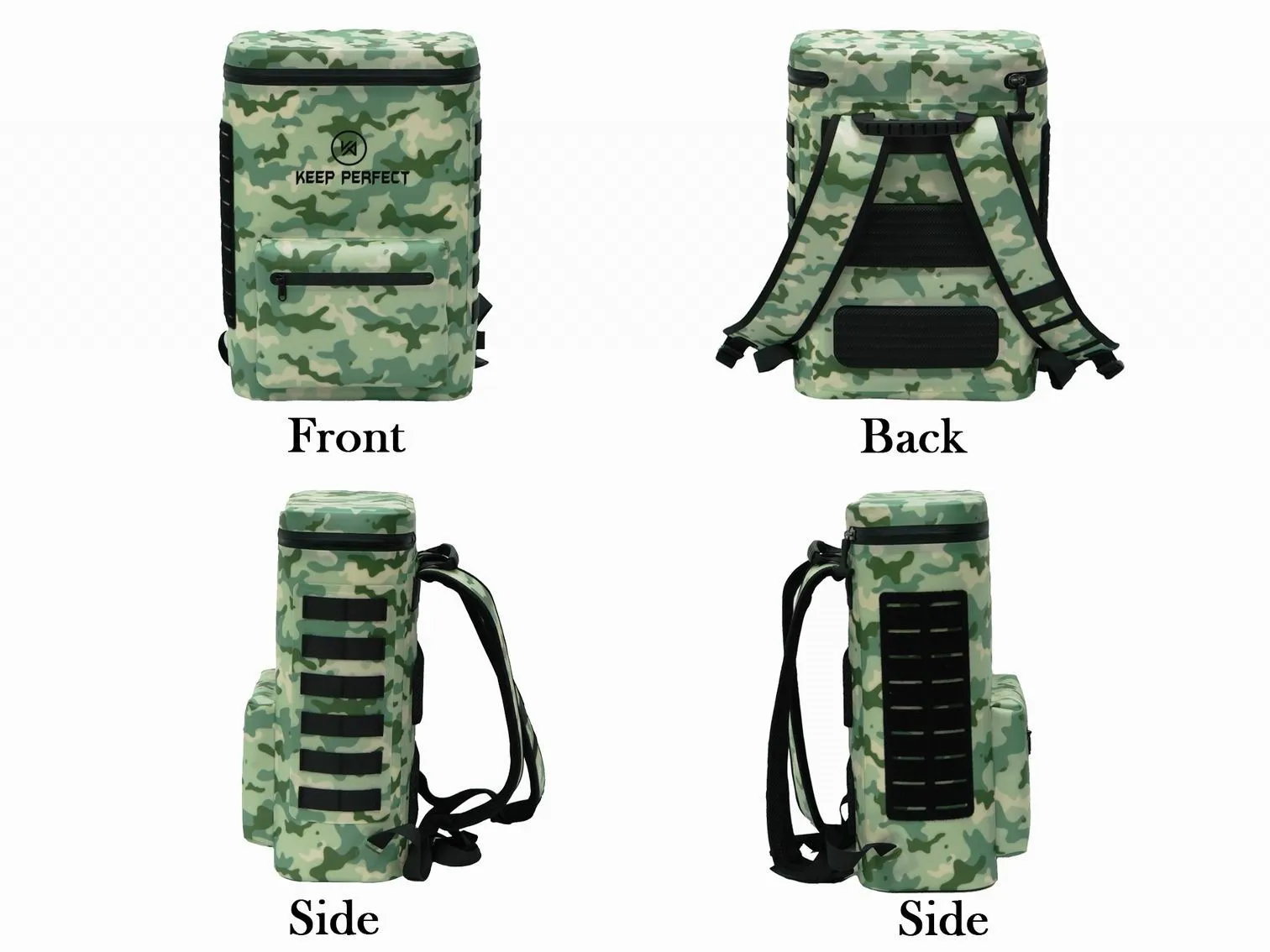 Cooler backpack prepared for a trial production run